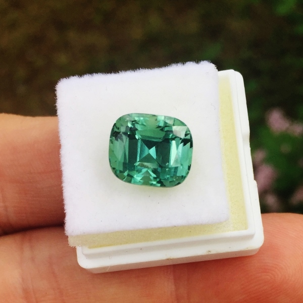 Special Color and Bright Natural Tourmaline Afghanistan 6.70 ct GL Litnon.com