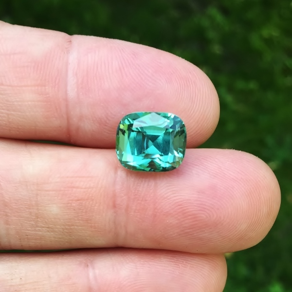 Special Color and Bright Natural Tourmaline Afghanistan 6.70 ct GL Litnon.com