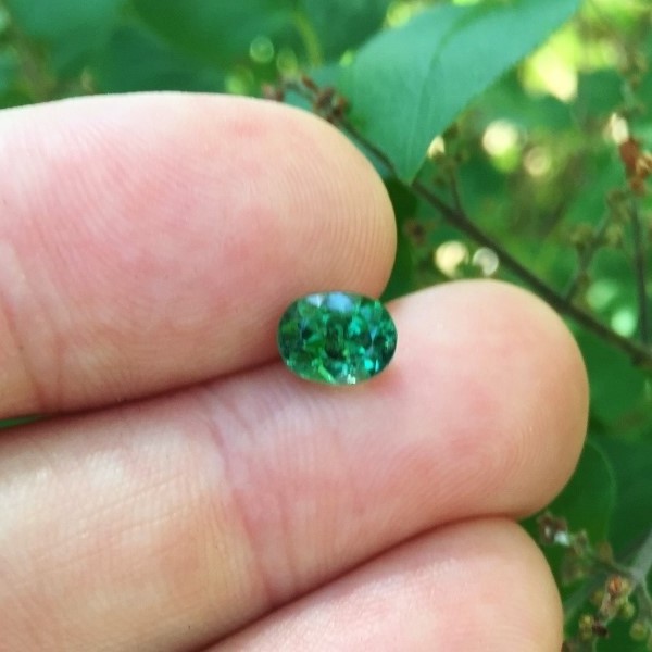  Color Rich Green Tourmaline Afghanistan 1.50 ct GL Litnon.com