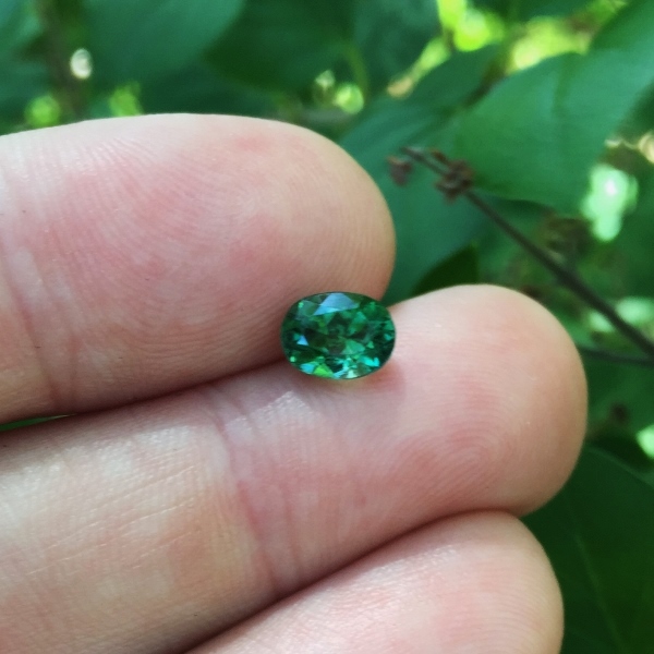  Color Rich Green Tourmaline Afghanistan 1.50 ct GL Litnon.com