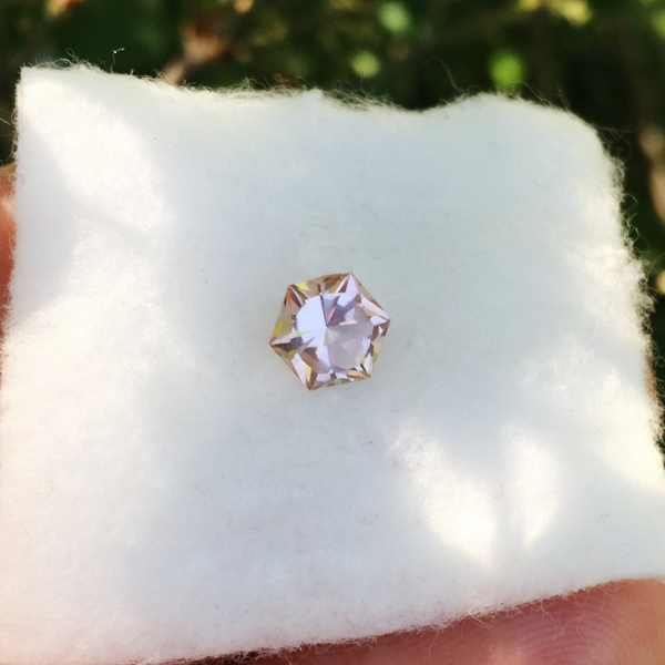 USA Cut Collectors Golden Pink Tourmaline Nigeria 1.15 ct  Litnon.com