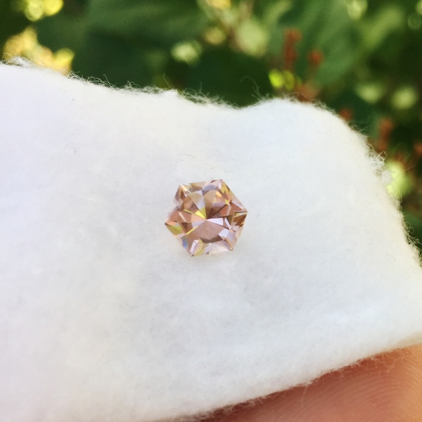 USA Cut Collectors Golden Pink Tourmaline Nigeria 1.15 ct  Litnon.com