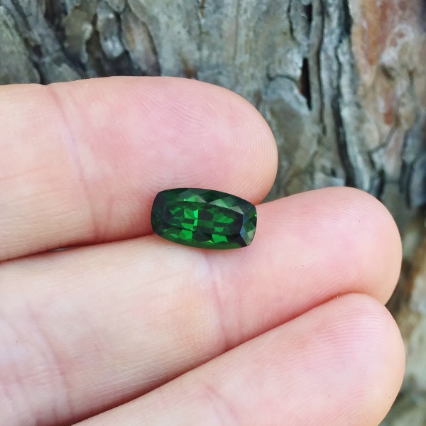 Intense Chrome Green Tsavorite Garnet Kenya 3.58 carats GL Litnon.com