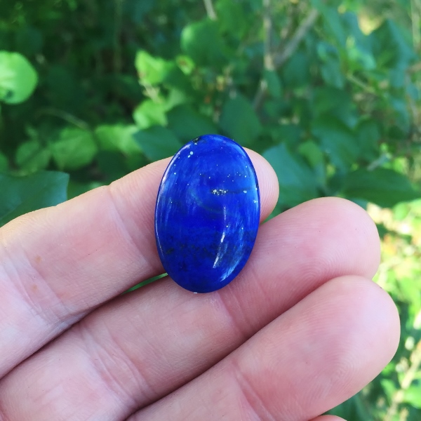 Awesome Color Lapis Lazuli Pyrite Cab Afghanistan  Litnon.com