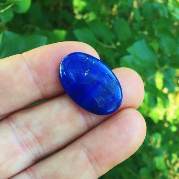 Awesome Color Lapis Lazuli Pyrite Cab Afghanistan  Litnon.com