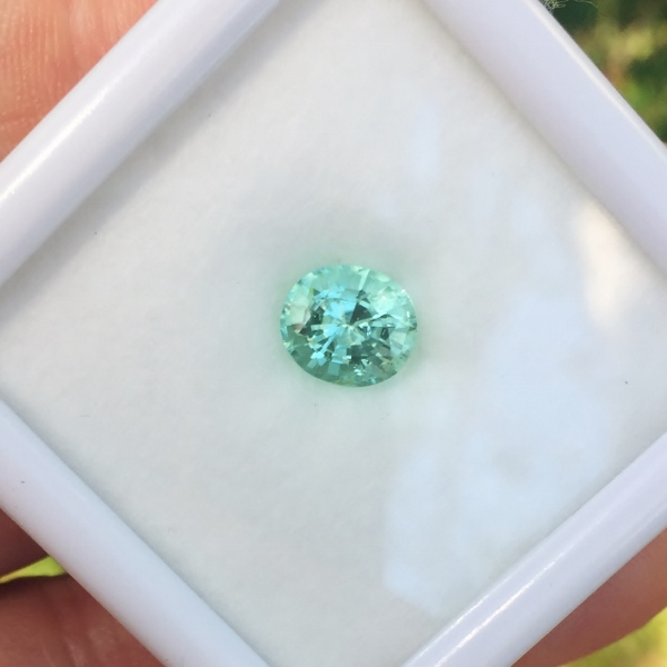 Bright Mint GreenTourmaline Afghanistan 1.72 ct GL Litnon.com
