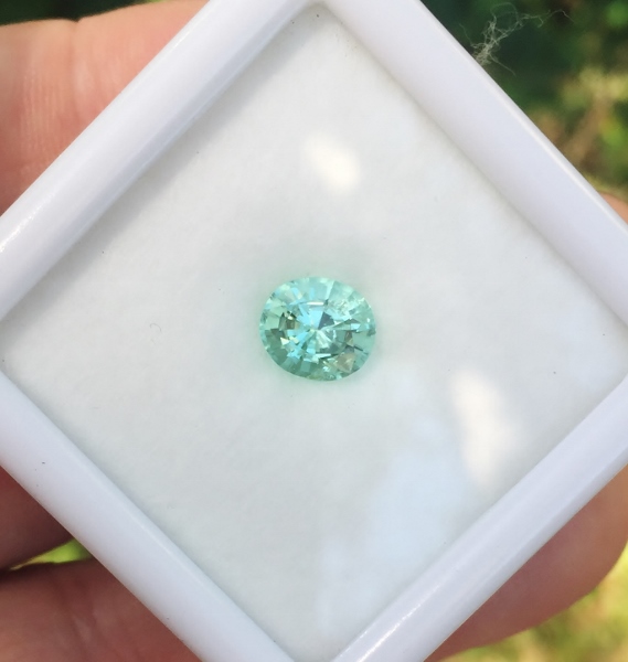 Bright Mint GreenTourmaline Afghanistan 1.72 ct GL Litnon.com