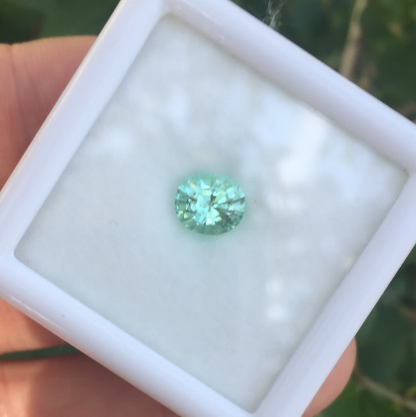 Bright Mint GreenTourmaline Afghanistan 1.72 ct GL Litnon.com