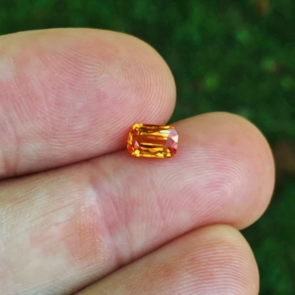 Orange and Clean Mandarin Spessartite Garnet Nigeria GL Litnon.com