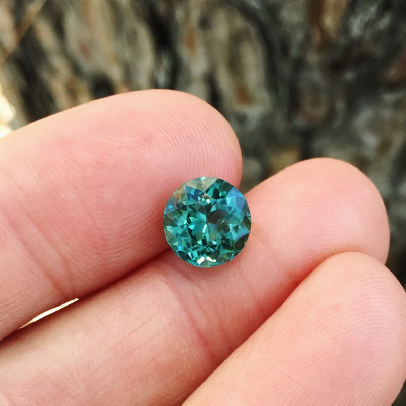 Color Fine Green Blue Tourmaline Afghanistan 3.34 ct GL Litnon.com