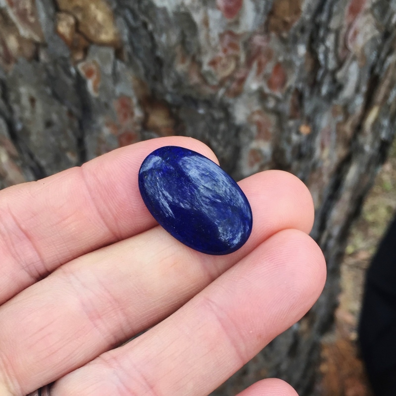Awesome Color Lapis Lazuli Pyrite Cab Afghanistan  Litnon.com