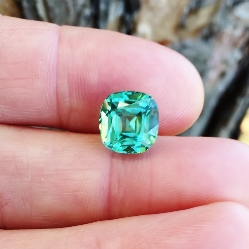  Color Blue Green Tourmaline Afghanistan 5.81 ct GL Litnon.com