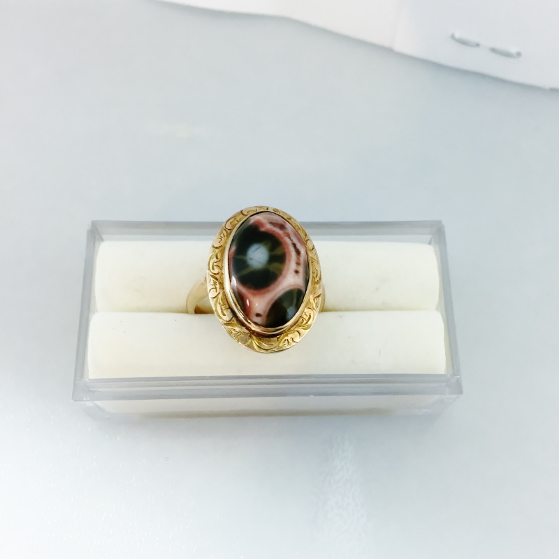 Antique Natural Gem Grade Lake Superior Thompsonite 14 kt Ring  Litnon.com