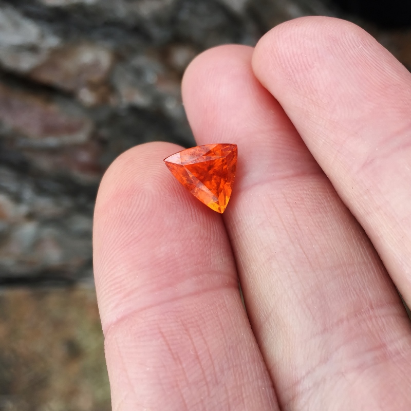 Old Stock True Namibian Mandarin Garnet 4.48 ct GL Litnon.com