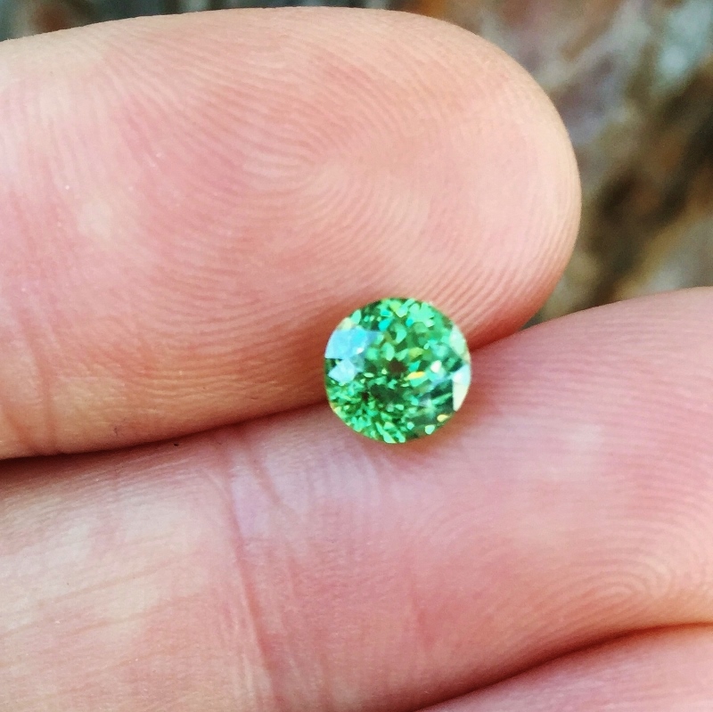 USA Cut Nice Color Demantoid Garnet Namibia 1.56 ct GL Litnon.com