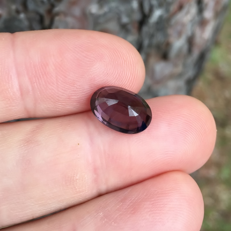 Big Deep Purple Natural Spinel Sri Lanka 5.72 ct  Litnon.com