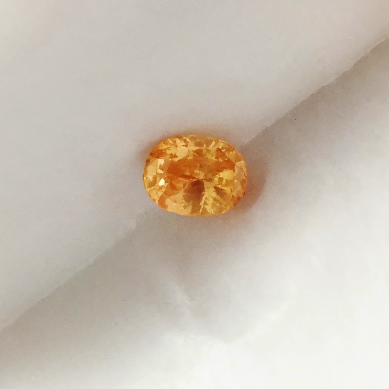 GIA Certified Unheated Yellowish Orange Sapphire Sri Lanka 5.50 ct  Litnon.com