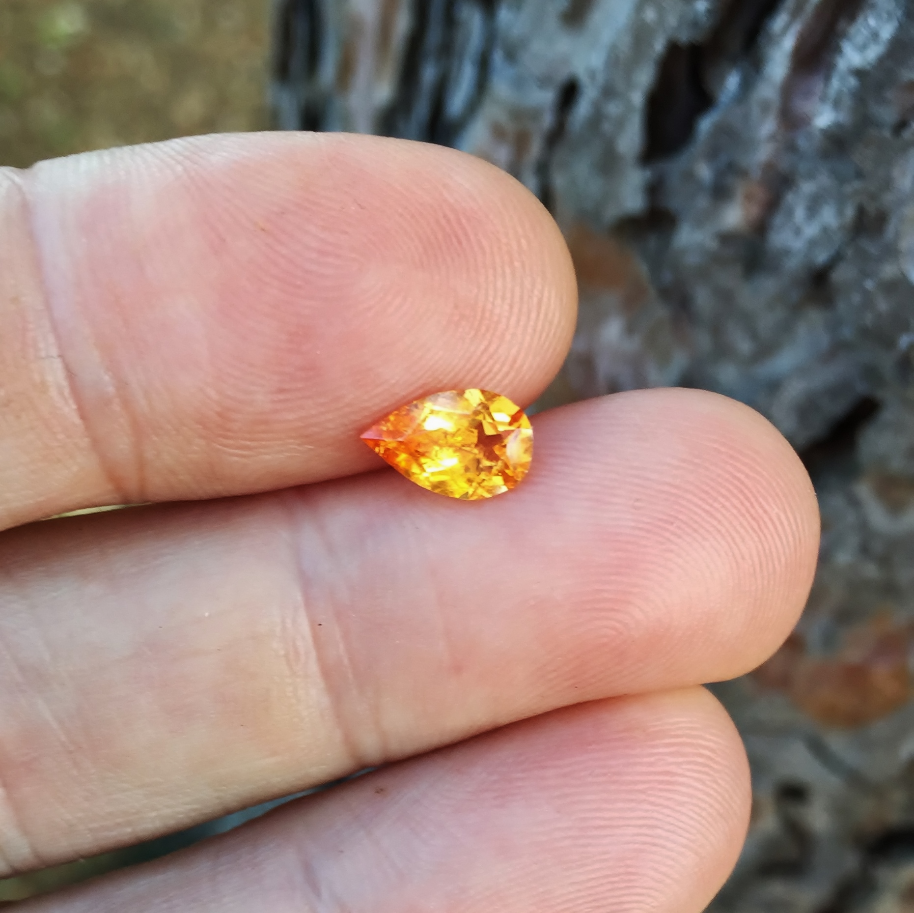 Color and Fire Orange Mandarin Spessartite Garnet 1.42 ct  Litnon.com
