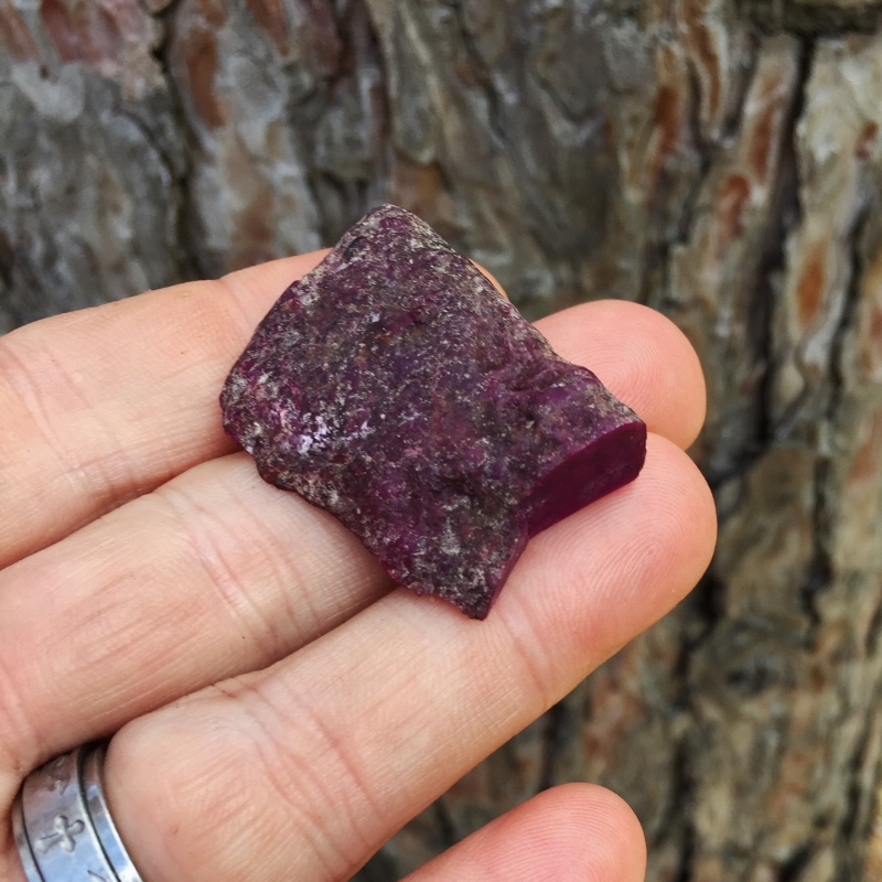 Rare Natural Rich Plum Color Sugilite Cabbing Rough 10 gr.  Litnon.com