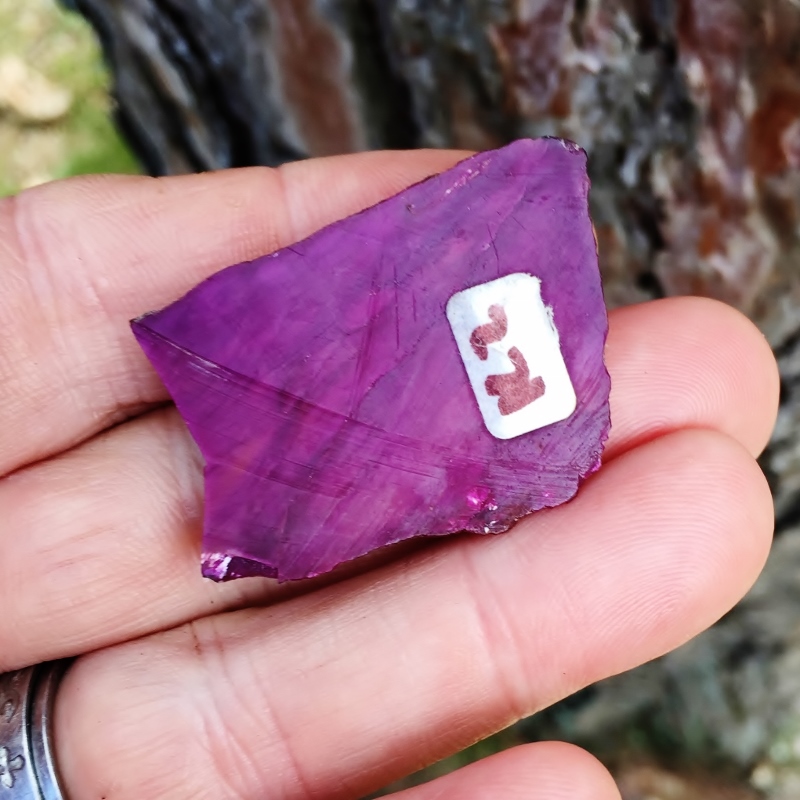 Rare Natural Rich Plum Color Sugilite Cabbing Rough 10 gr.  Litnon.com