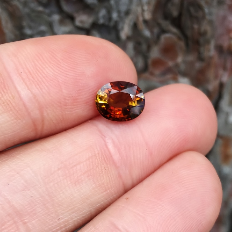  Natural Dichroic Dravite Tourmaline Tanzania 2.42 ct GL Litnon.com