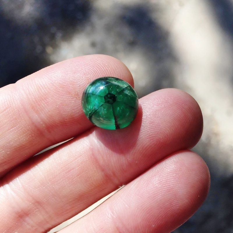 Rare Big Natural Muzo Mine Colombia Trapiche Emerald 10.05 ct GL Litnon.com