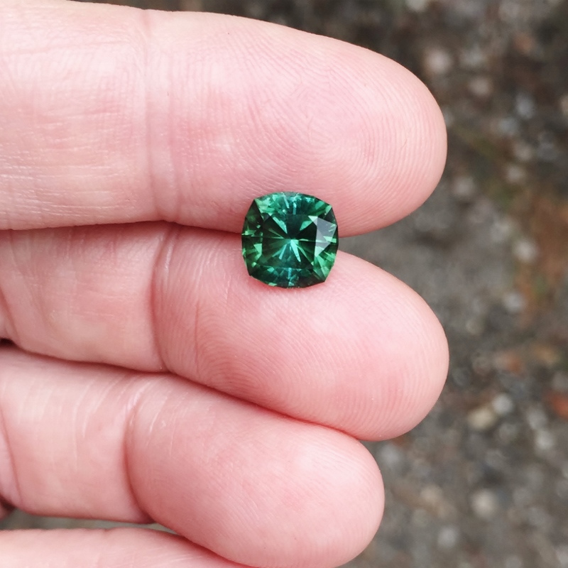  USA Cut Blue Green Tourmaline Namibia 2.83 ct GL Litnon.com