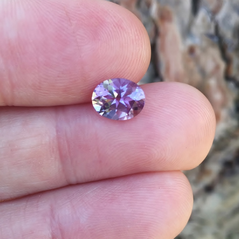 Top Cutting Rose de France Amethyst Brazil 1.53 ct  Litnon.com