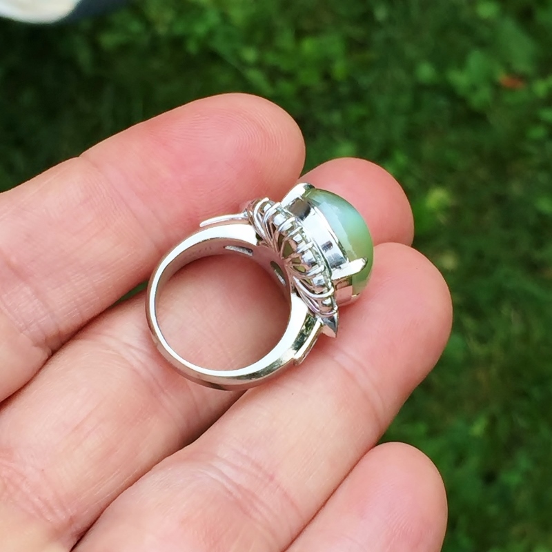 World Class 23ct Natural Catseye Chrysoberyl Platinum Diamond Ring  Litnon.com