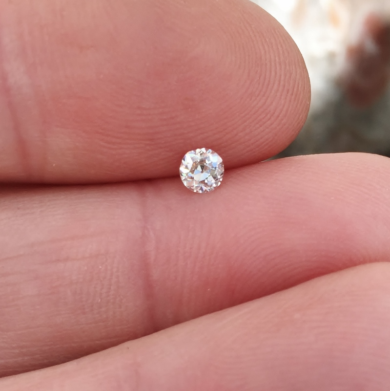 Antique Euro Cut Diamond VS-1 F - G- Color 0.31 ct  Litnon.com