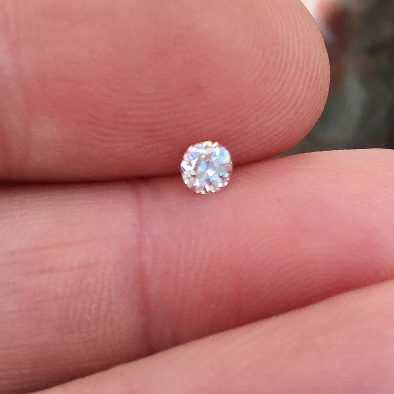 Antique Euro Cut Diamond VS-1 F - G- Color 0.31 ct  Litnon.com