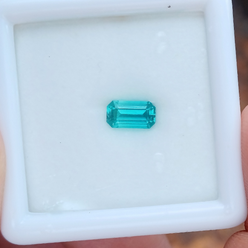 Special Color and Bright Natural Tourmaline Afghanistan 1.16 ct GL Litnon.com