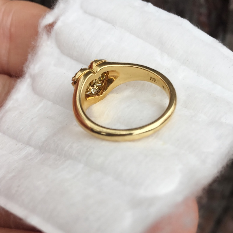  Special Price Natural Fancy Yellow Diamonds 18 Karat Heart Ring  Litnon.com