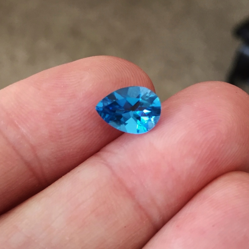 USA Cutting Fine Color London Blue Topaz 2.16 ct  Litnon.com