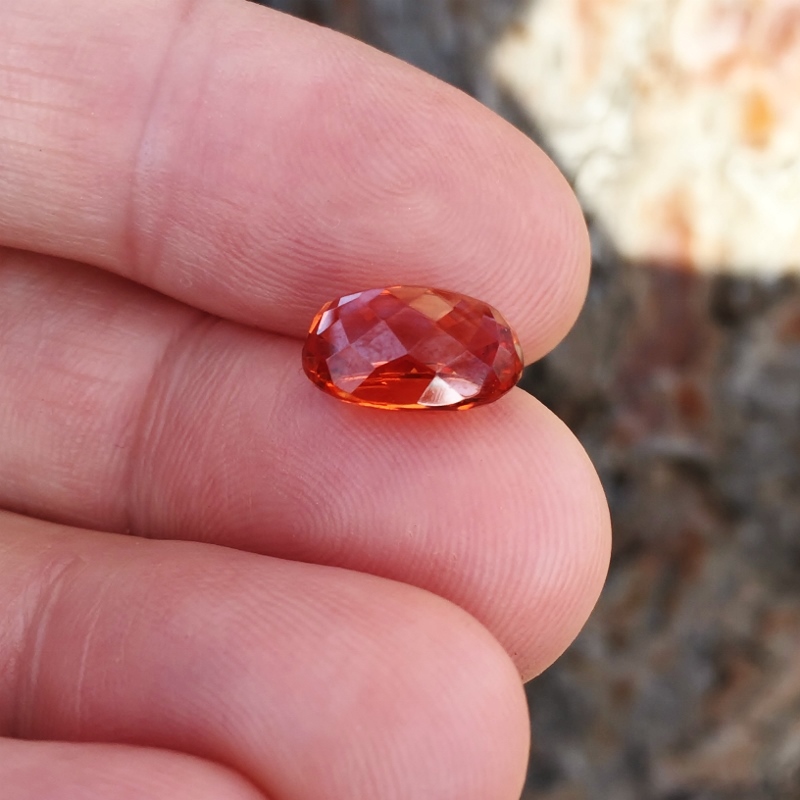Big and Rare Pyro Spessartite Garnet Tanzania 7.51 ct  Litnon.com