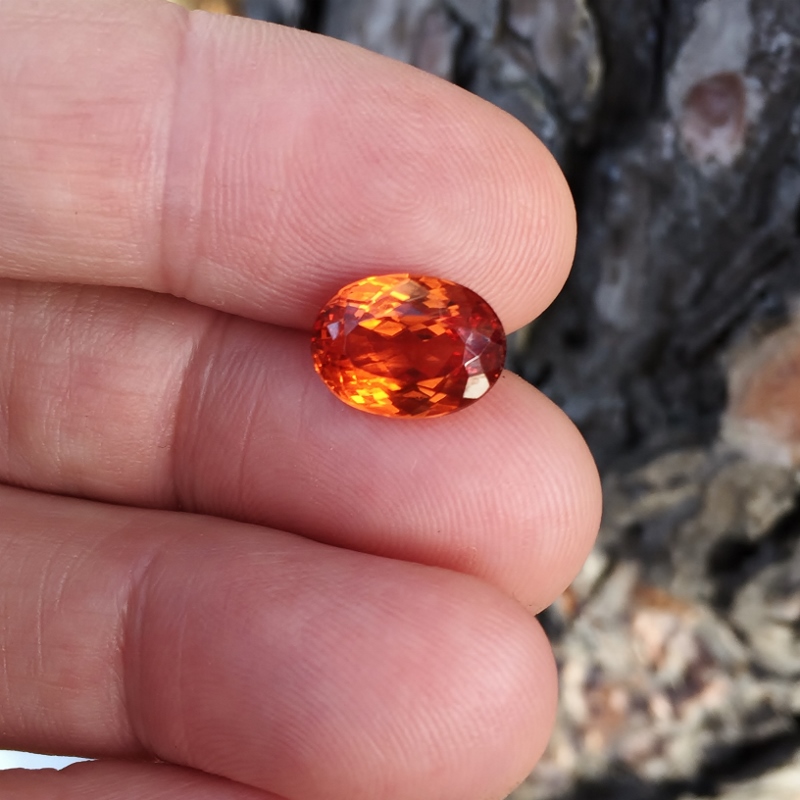 Big and Rare Pyro Spessartite Garnet Tanzania 7.51 ct  Litnon.com
