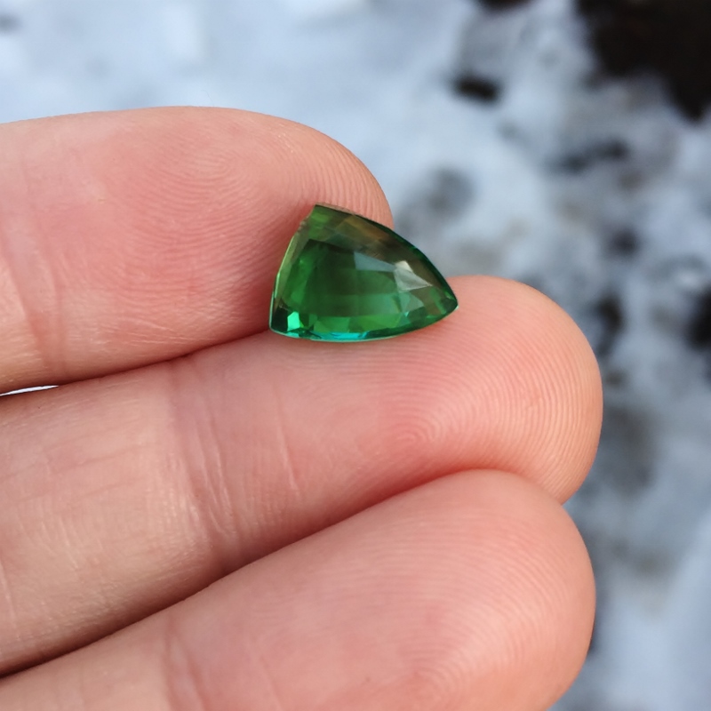 Fine Color and Bright Kelly Green Tourmaline Brazil 4.86 ct  Litnon.com