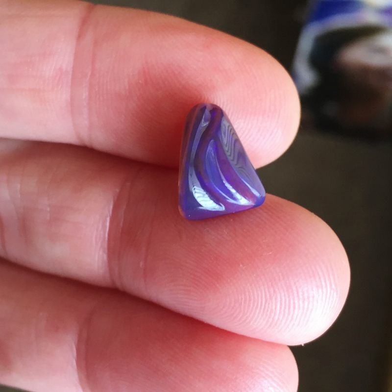 Sherris Cottier Shank Carved Australian Black Opal 4.75 ct  Litnon.com