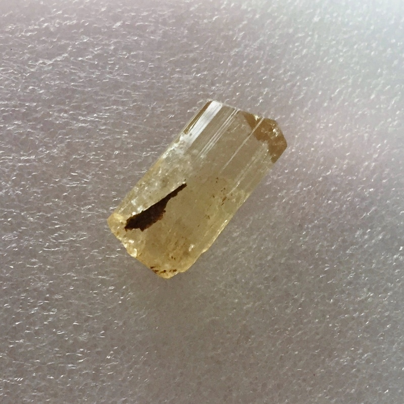 Facet Grade Yellow Scapolite / Wernerite Crystal Tanzania 17.13 ct  Litnon.com