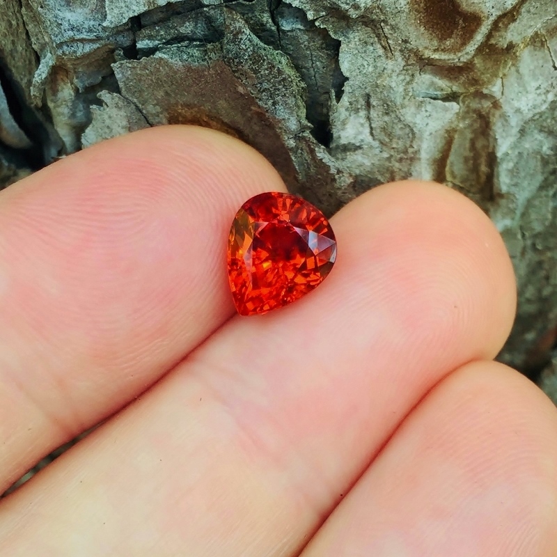 Classic Color Natural Spessartite Garnet Nigeria 4.18 ct  Litnon.com