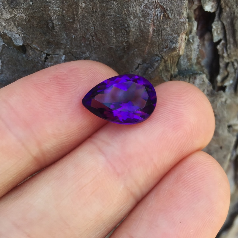 Old Stock Fine Color Brazil Amethyst 5.93 ct  Litnon.com