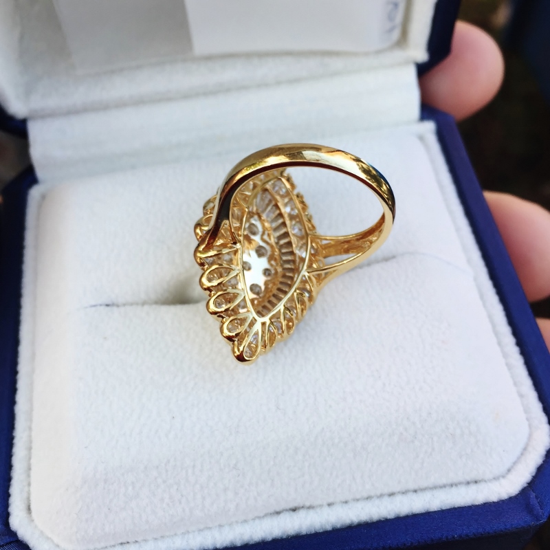 Top Quality and Brilliance 18 kt Diamond Ring 4.0 ct tw  Litnon.com