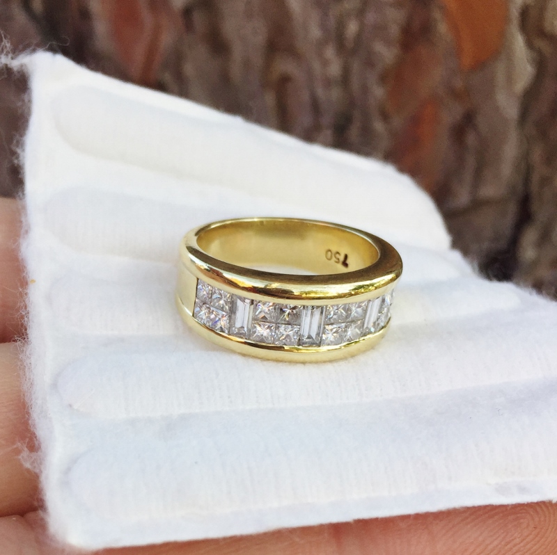 Estate Quality Channel Set Diamond Band 18kt  Litnon.com