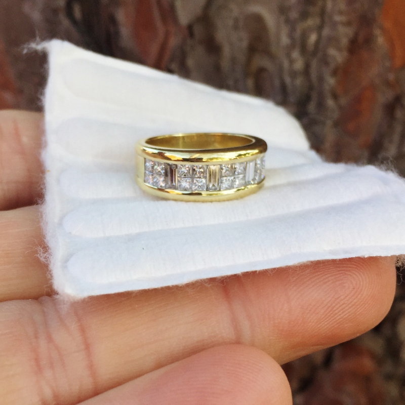 Estate Quality Channel Set Diamond Band 18kt  Litnon.com