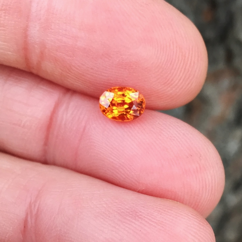 Color and Fire Mandarin Spessartite Garnet 1.42 ct GL Litnon.com