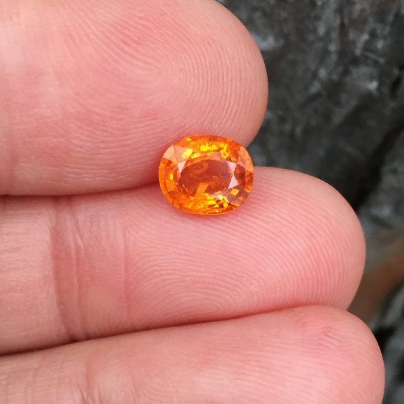 Color and Fire Mandarin Spessartite Garnet 2.27 ct GL Litnon.com