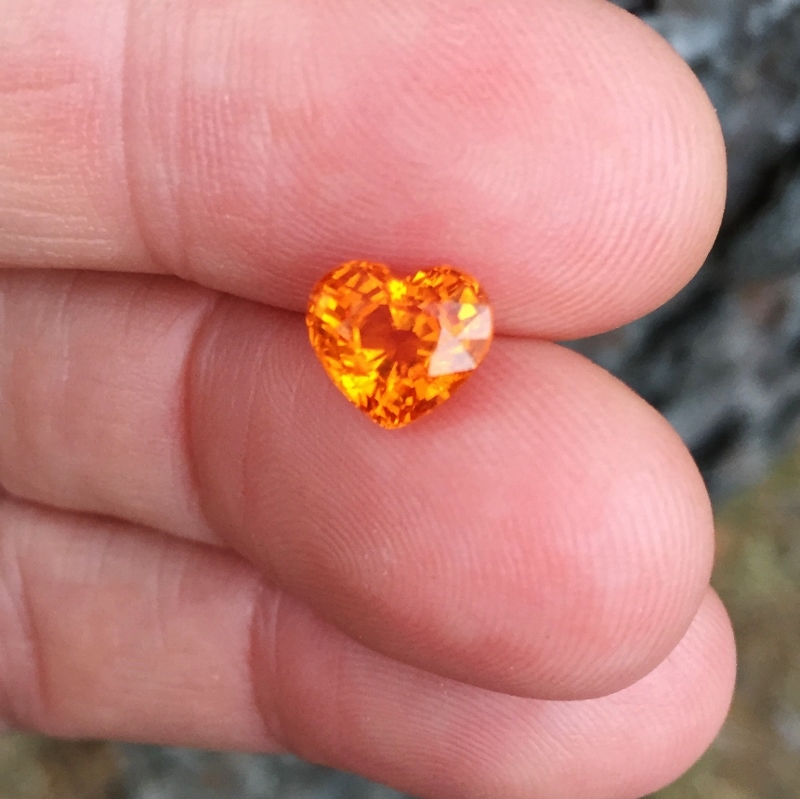 Fanta Orange Best Mandarin Spessartite Garnet 3.20ct GL Litnon.com