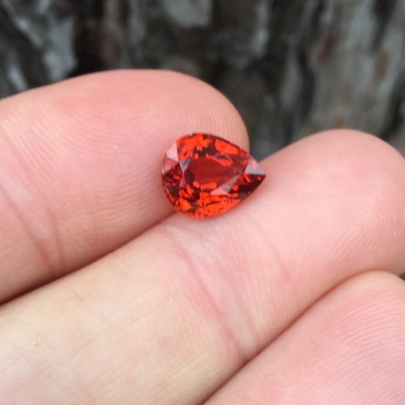 Classic Color Natural Spessartite Garnet Nigeria 3.51 ct GL Litnon.com