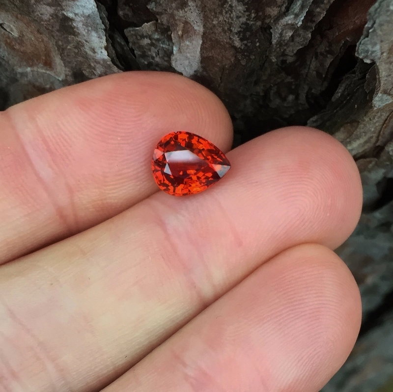 Classic Color Natural Spessartite Garnet Nigeria 3.51 ct GL Litnon.com