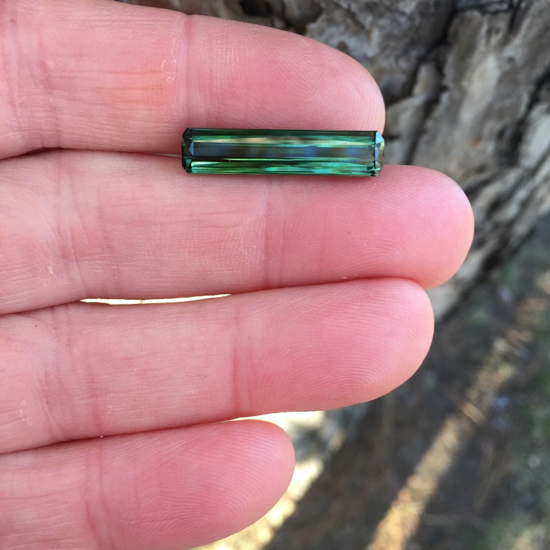 Bright and Pretty Green Nigerian Tourmaline 7.64 Carat Litnon.com